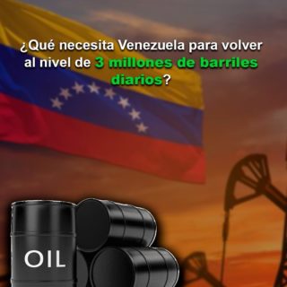 Los requisitos para que Venezuela vuelva al nivel de 3 millones de barriles diarios