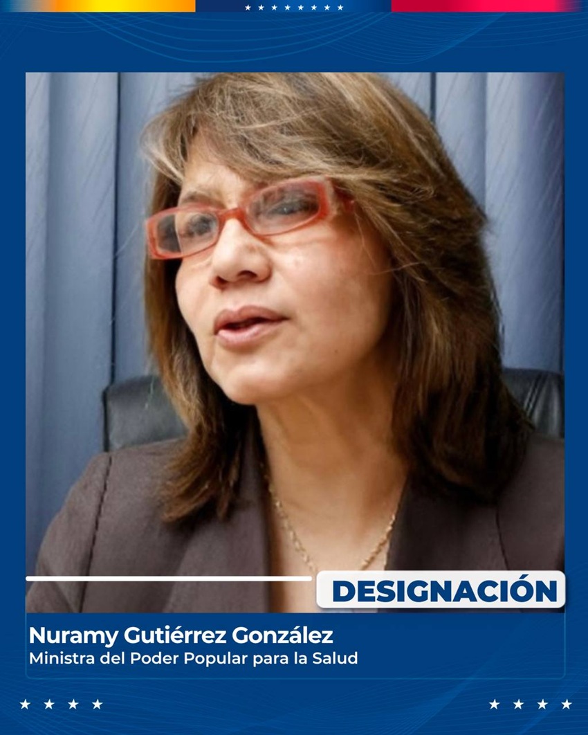 Delcy Rodr&iacute;guez design&oacute; a Calixto Ortega como presidente del CIIP y a Nuramy Guti&eacute;rrez como ministra de Salud