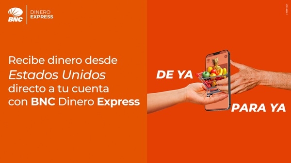 BNC ofrece servicio de recepci&oacute;n de remesas desde Estados Unidos con Dinero Express