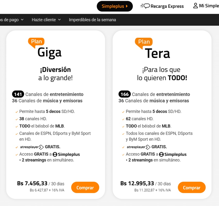 #Dato: Conozca los precios del mes de febrero de 2026 de Simpletv y Simplefibra