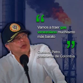 Petro dice que Colombia importará «gas venezolano muchísimo más barato»