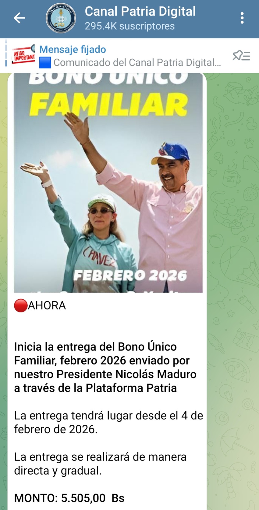 Increment&oacute; m&aacute;s de 14% en bol&iacute;vares: Pagan &laquo;Bono &Uacute;nico Familiar&raquo; de febrero de 2026 (+monto)