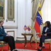 Delcy Rodr&iacute;guez se reuni&oacute; con la Embajadora de EEUU, Laura Dogu, en Miraflores