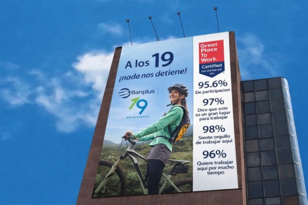 Banplus arriba a 19 a&ntilde;os de actividad con su s&eacute;ptima certificaci&oacute;n de Great Place To Work