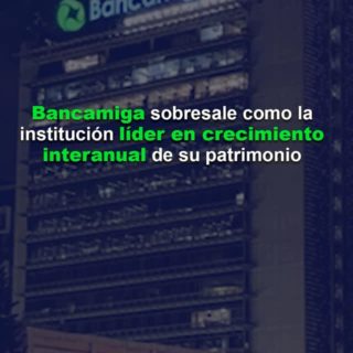 Bancamiga sobresale como la institución líder en crecimiento interanual de su patrimonio