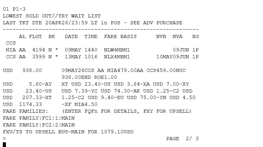 Precio del boleto inicia en US$ 1.174,33: American Airlines programa vuelo diario entre Miami y Caracas (+detalles)