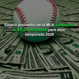 Salario promedio de la MLB aumentó a US$ 5,34 millones para esta temporada 2026