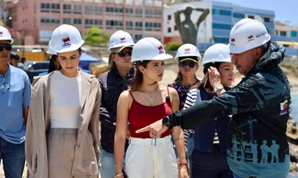 Inspeccionaron obras en el Muelle Tur&iacute;stico de Pampatar: Los trabajos presentan un 40% de avance