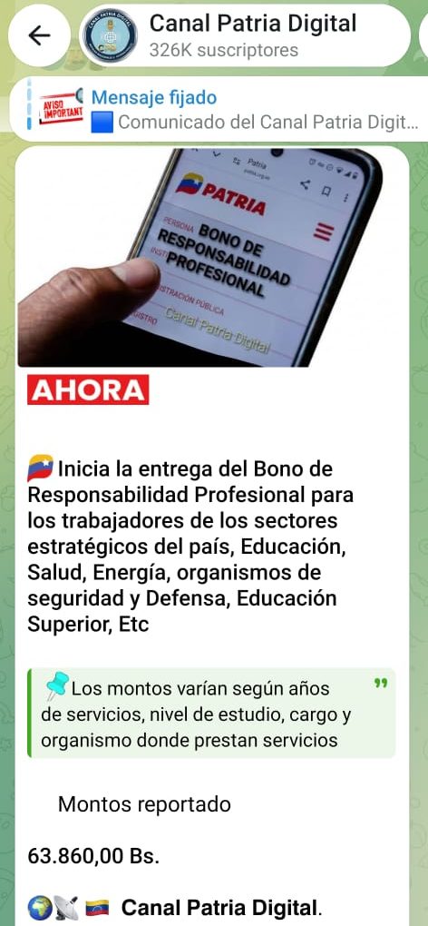 Pagan Bono de Responsabilidad Profesional de junio a trabajadores (+Monto)