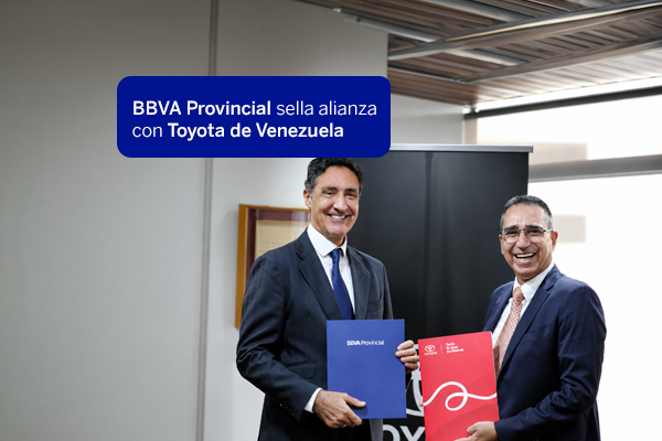 BBVA Provincial y Toyota sellan alianza para el financiamiento de veh&iacute;culos