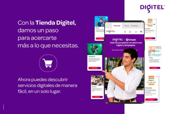 Tienda Digitel, un espacio para acceder a servicios, soluciones y contenidos en un solo lugar