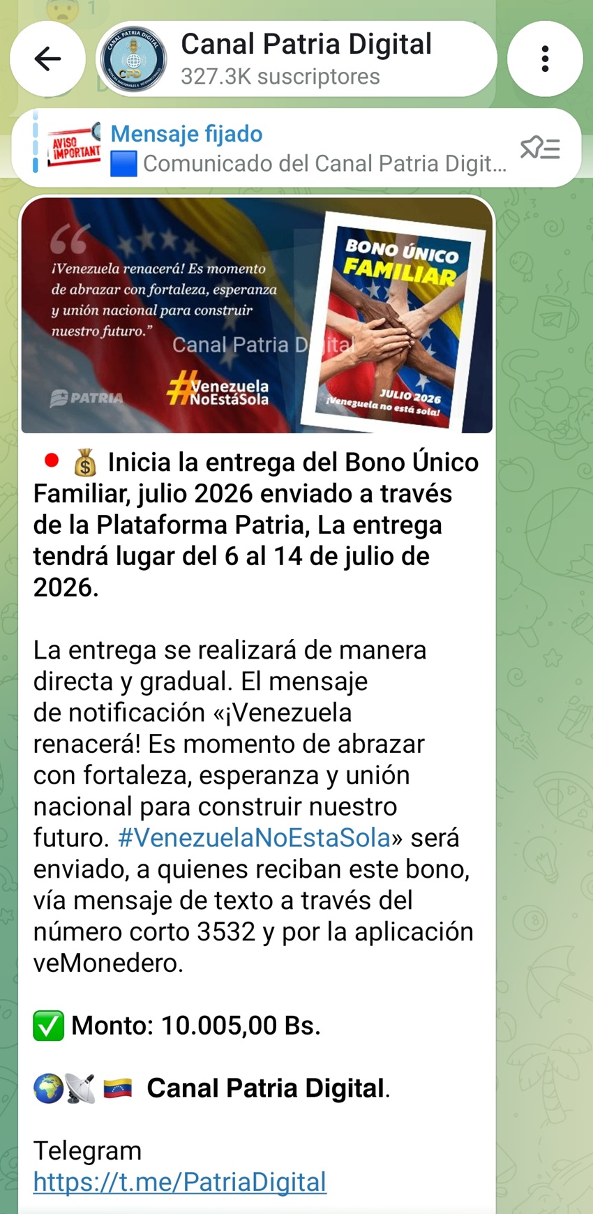 Incrementó más de 21% en bolívares: Pagan el «Bono Único Familiar» de julio (+monto)