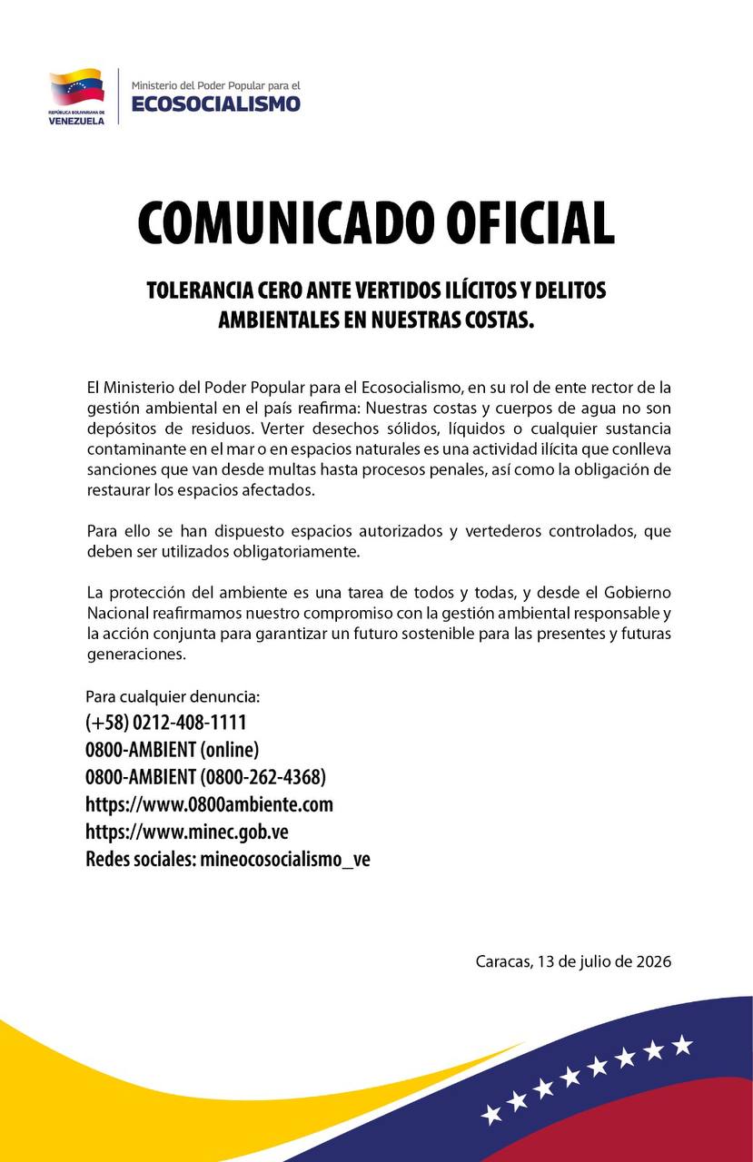 Gobierno venezolano asegura que controla vertederos para gestionar escombros del terremoto