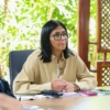 Delcy Rodr&iacute;guez dice que los pa&iacute;ses pueden rastrear la ayuda humanitaria en una plataforma