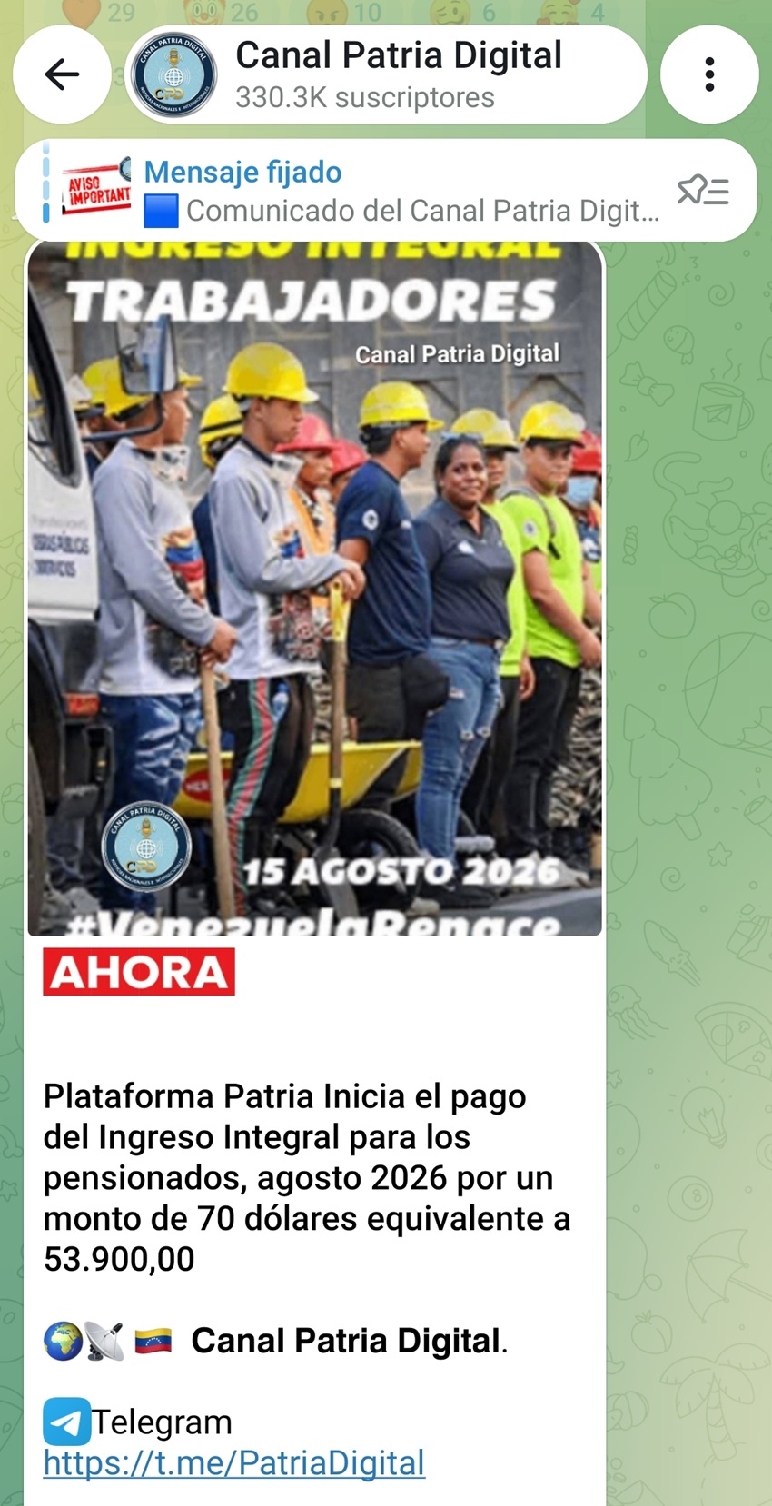 Pagan el &laquo;Ingreso Integral de los Pensionados &raquo; de agosto: Increment&oacute; m&aacute;s de 6% en bol&iacute;vares