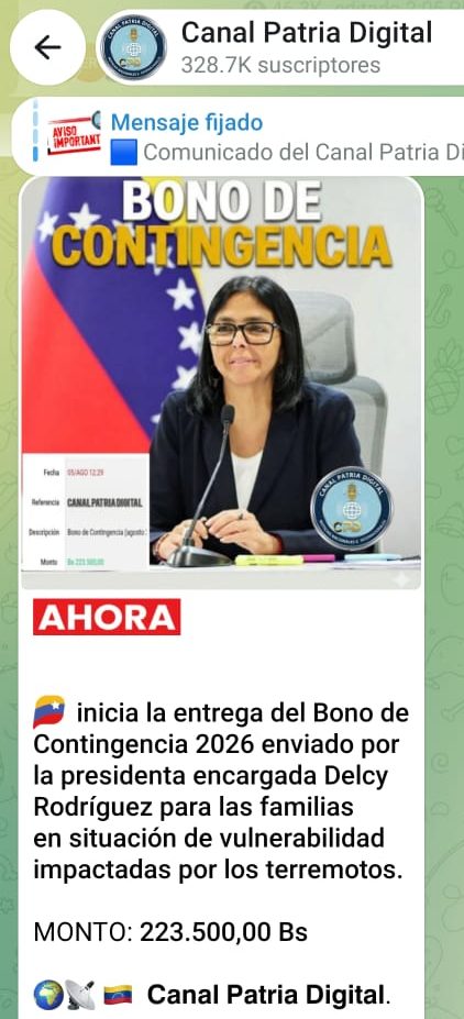 Pagan «Bono de Contingencia 2026» de agosto a familias afectadas por los terremotos (+Monto)