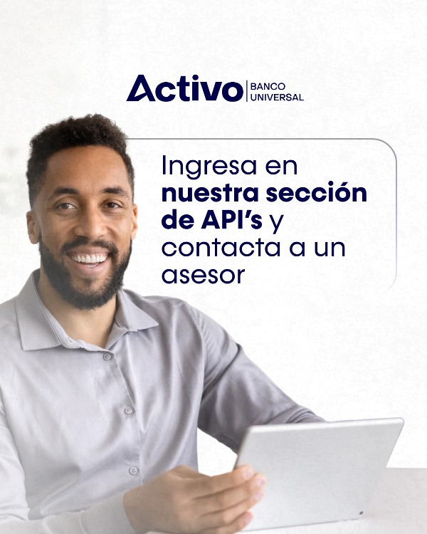 Nueva sección web de APIs para empresas en Activo en línea agiliza gestión de pagos