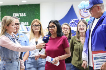 Delcy Rodr&iacute;guez: Venezuela acumula 21 trimestres de crecimiento econ&oacute;mico con alza del consumo