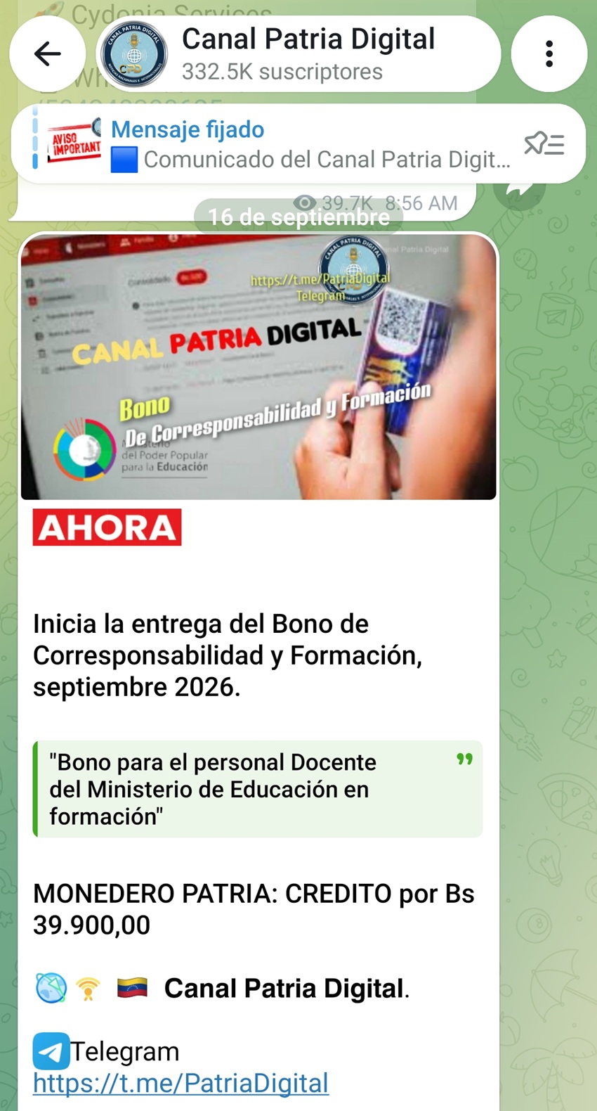 Pagan el &laquo;Bono de Corresponsabilidad y Formaci&oacute;n&raquo; de septiembre a docentes en formaci&oacute;n (+detalles)