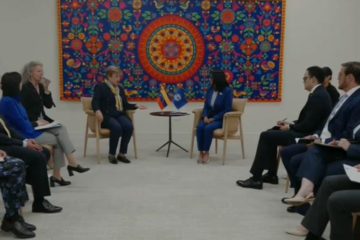 Delcy Rodr&iacute;guez y directora del FMI conversan sobre acceso de Venezuela a los Derechos Especiales de Giro