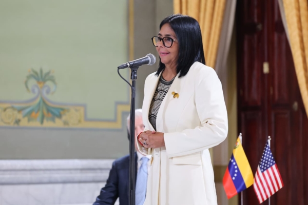Delcy Rodr&iacute;guez dice que habr&aacute; elecciones en la medida en que Venezuela &laquo;est&eacute; preparada&raquo;