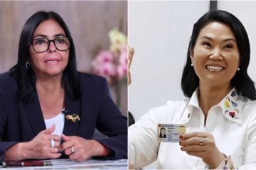 Delcy Rodr&iacute;guez plante&oacute; a Keiko Fujimori establecer mecanismos seguros para el retorno de migrantes