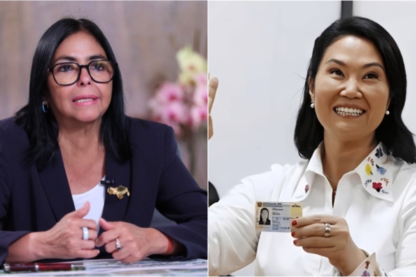 Delcy Rodr&iacute;guez plante&oacute; a Keiko Fujimori establecer mecanismos seguros para el retorno de migrantes