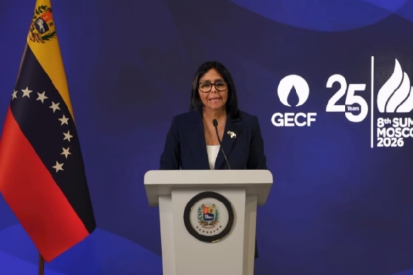 Delcy Rodr&iacute;guez: Venezuela quiere &laquo;ser una potencia gas&iacute;fera productora para el consumo nacional y para la exportaci&oacute;n&raquo;